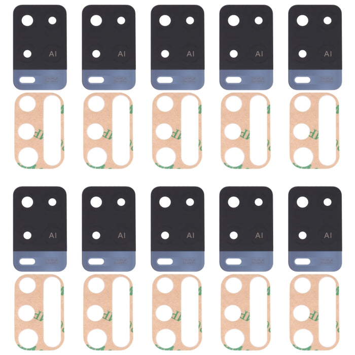 For OPPO A54 4G 10 PCS Back Camera Lens, For OPPO A54 4G(Black), For OPPO A54 4G(Blue)