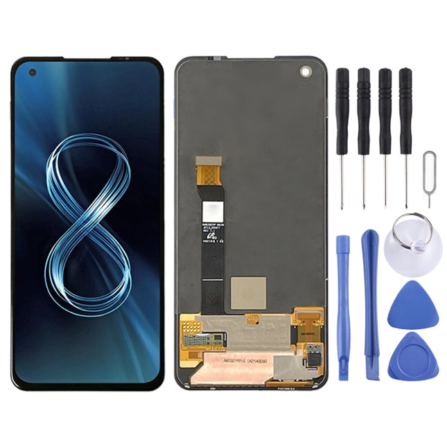 AMOLED Material LCD Screen and Digitizer Full Assembly for Asus Zenfone 8 ZS590KS-2A007EU I006D, For Asus Zenfone 8(AMOLED)