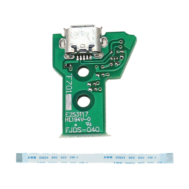 JCD JDS-040 USB Charging Port Board with 12 Pin FPC Flex Cable For PS4