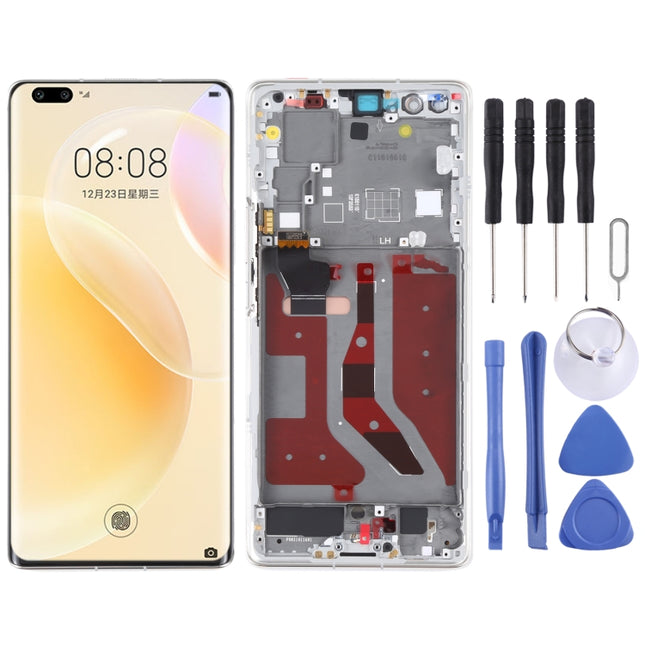 LCD Screen and Digitizer Full Assembly With Frame for Huawei Nova 8 Pro 5G