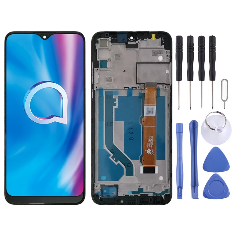 LCD Screen and Digitizer Full Assembly With Frame for Alcatel 1S 2020 OT5028 5028 5028Y 5028A 5028D 5028U