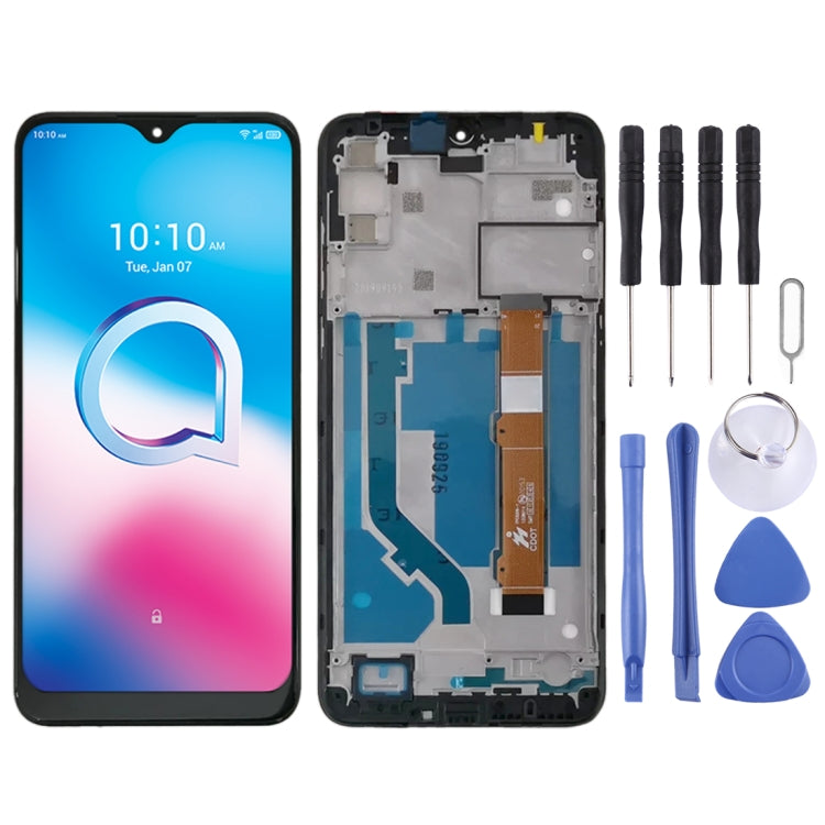 LCD Screen and Digitizer Full Assembly With Frame for Alcatel 3L 2020 OT5029 5029D 5029Y 5029U 5029