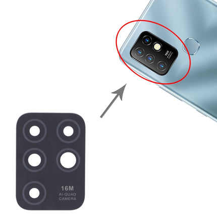 Para Infinix Hot 10 X682B, X682C 10 piezas de lente de cámara trasera, para Infinix Hot 10