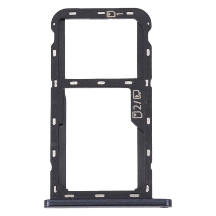 For ZTE Blade A72 SIM Card Tray + SIM Card Tray / Micro SD Card Tray, For ZTE Blade A72