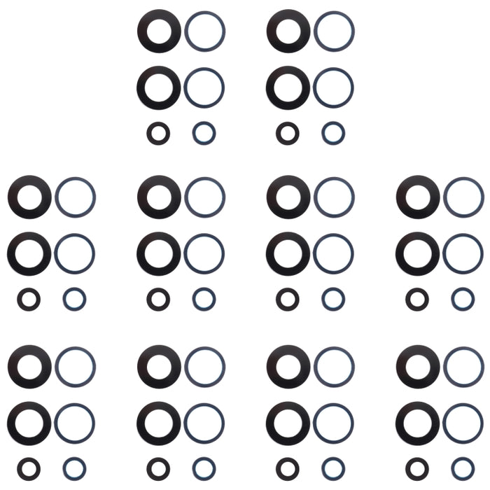 For OnePlus Nord 2 10pcs Back Camera Lens, For OPPO Nord 2