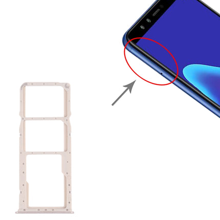 SIM Card Tray + SIM Card Tray + Micro SD Card Tray for Huawei Y9 (2018), For Huawei Y9 (2018)