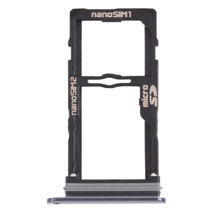 Nano SIM Card Tray + Nano SIM Card Tray / Micro SD Card Tray for LG G8S ThinQ LMG810, LM-G810, LMG810EAW, For LG G8S ThinQ
