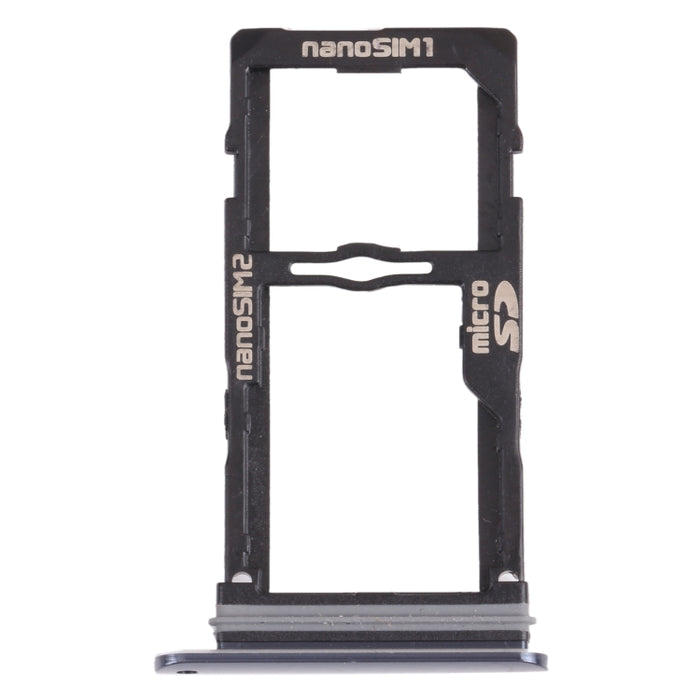 Nano SIM Card Tray + Nano SIM Card Tray / Micro SD Card Tray for LG G8S ThinQ LMG810, LM-G810, LMG810EAW, For LG G8S ThinQ