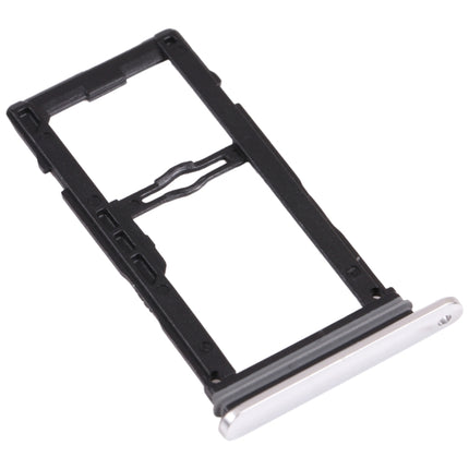 Nano SIM Card Tray + Nano SIM Card Tray / Micro SD Card Tray for LG G8S ThinQ LMG810, LM-G810, LMG810EAW, For LG G8S ThinQ
