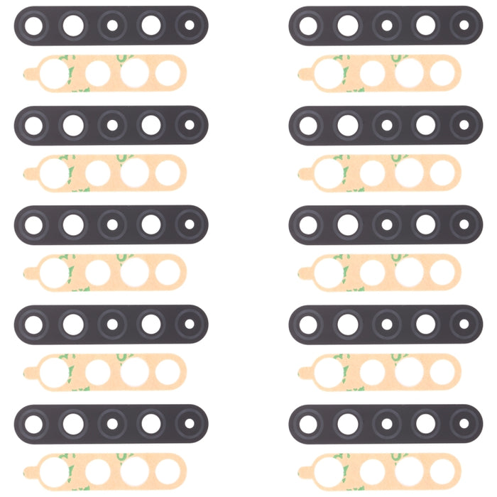 10 PCS Back Camera Lens for LG K61 LMQ630EAW, LM-Q630EAW, LM-Q630, For LG K61