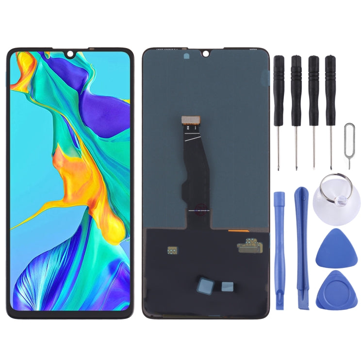 OLED Material LCD Screen and Digitizer Full Assembly for Huawei P30, For Huawei P30 (OLED)