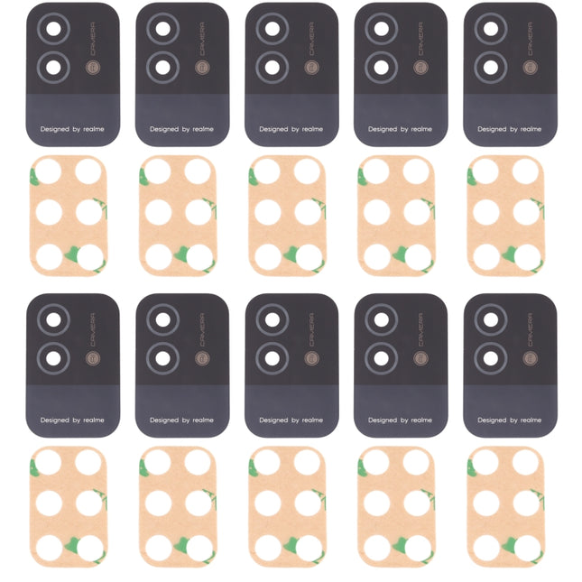 For OPPO Realme Narzo 50i RMX3235 10pcs Back Camera Lens