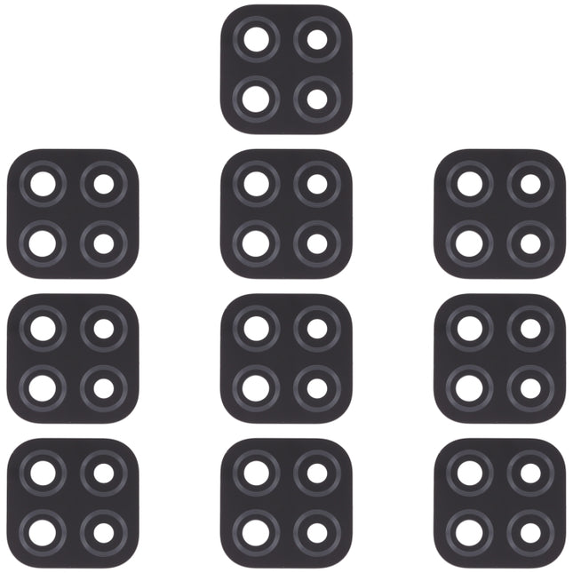 10 PCS Back Camera Lens for Xiaomi Redmi 9C / Redmi 9 (India) / Redmi 9C NFC / Poco C3