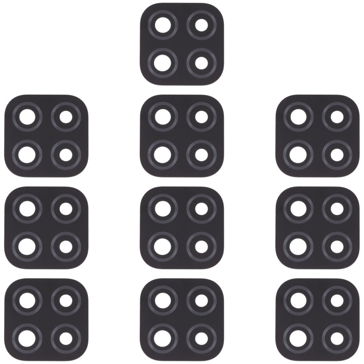 10 PCS Back Camera Lens for Xiaomi Redmi 9C / Redmi 9 (India) / Redmi 9C NFC / Poco C3