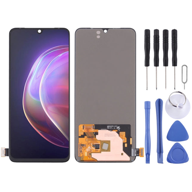 Original AMOLED Material LCD Screen and Digitizer Full Assembly for vivo V21 5G V2050, For vivo V21 5G(Original)