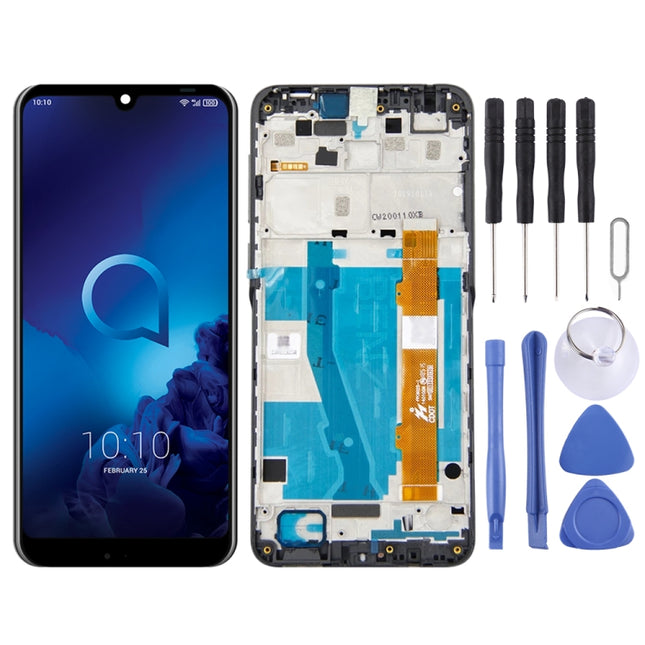 LCD Screen and Digitizer Full Assembly with Frame for Alcatel 3 / 3L 2019 OT-5053 5053K