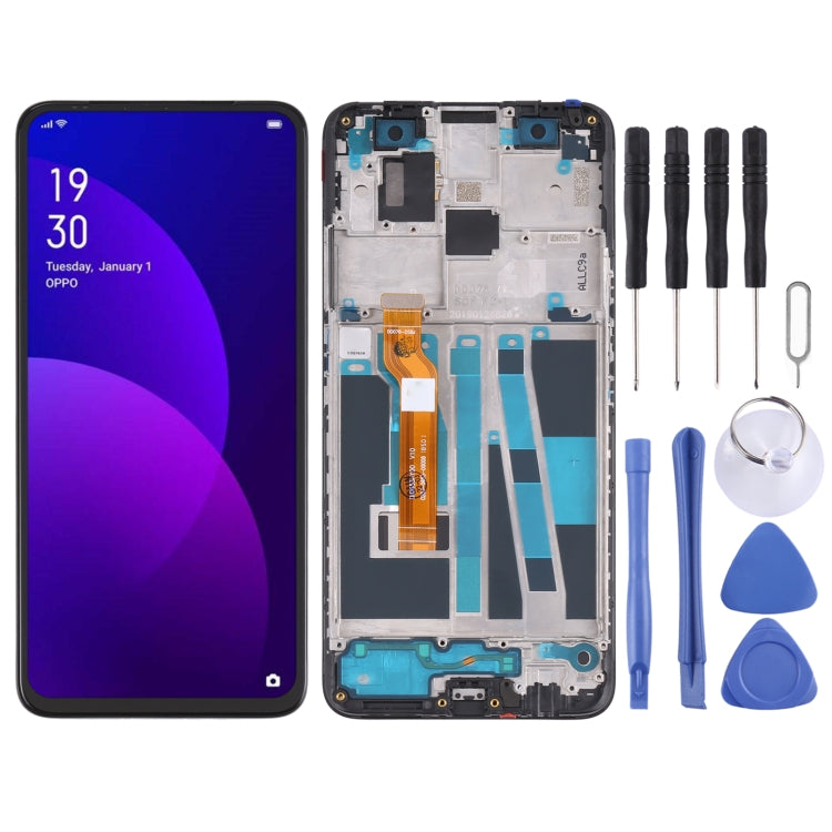 LCD Screen and Digitizer Full Assembly with Frame for OPPO F11 Pro CPH1959 CPH2209 CPH1989, For OPPO F11 Pro