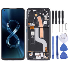 AMOLED Material LCD Screen and Digitizer Full Assembly with Frame for Asus Zenfone 8 ZS590KS, For Asus Zenfone 8