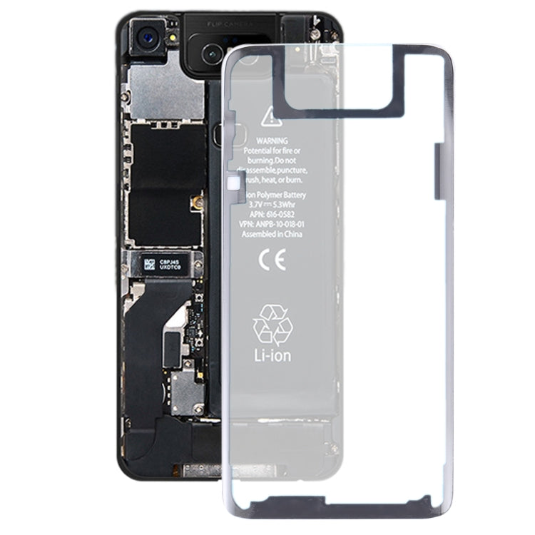 Transparent Battery Back Cover with Adhesive for Asus Zenfone 6 ZS630KL