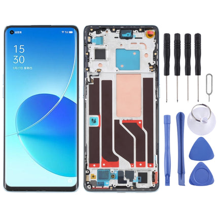 Original LCD Screen and Digitizer Full Assembly with Frame For OPPO Reno6 Pro 5G PEPM00 CPH2249