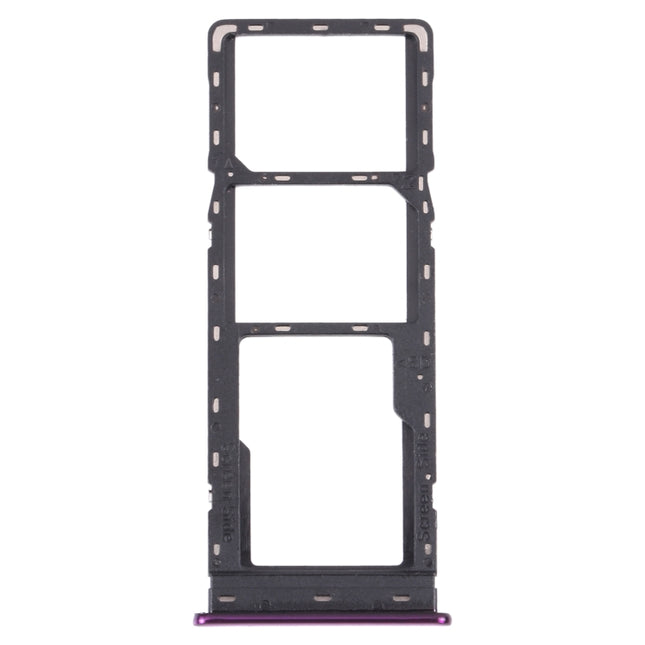 For Infinix Hot 8 Lite/Hot 8 SIM Card Tray + SIM Card Tray + Micro SD Card Tray