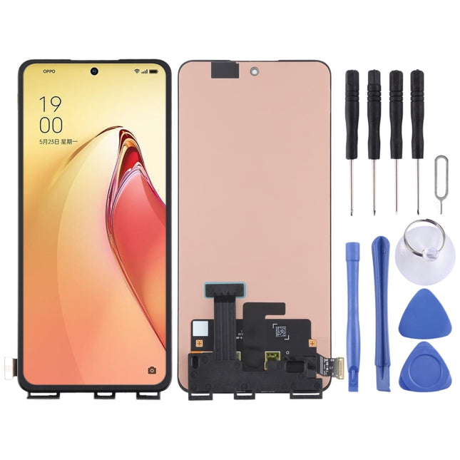 Original AMOLED Material LCD Screen and Digitizer Full Assembly For OPPO Reno8 Pro+/Realme GT Neo3, For OPPO Reno8 Pro+/Realme GT Neo3