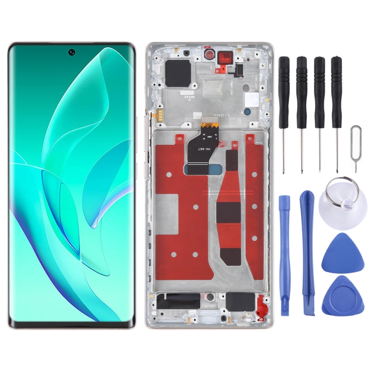 Original LCD Screen and Digitizer Full Assembly with Frame for Honor 60