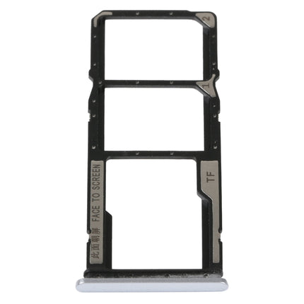 SIM Card Tray + SIM Card Tray + Micro SD Card Tray For Xiaomi Redmi 10A, For Xiaomi Redmi 10A