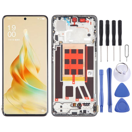 Original LCD Screen For OPPO Reno9 Pro Digitizer Full Assembly with Frame
