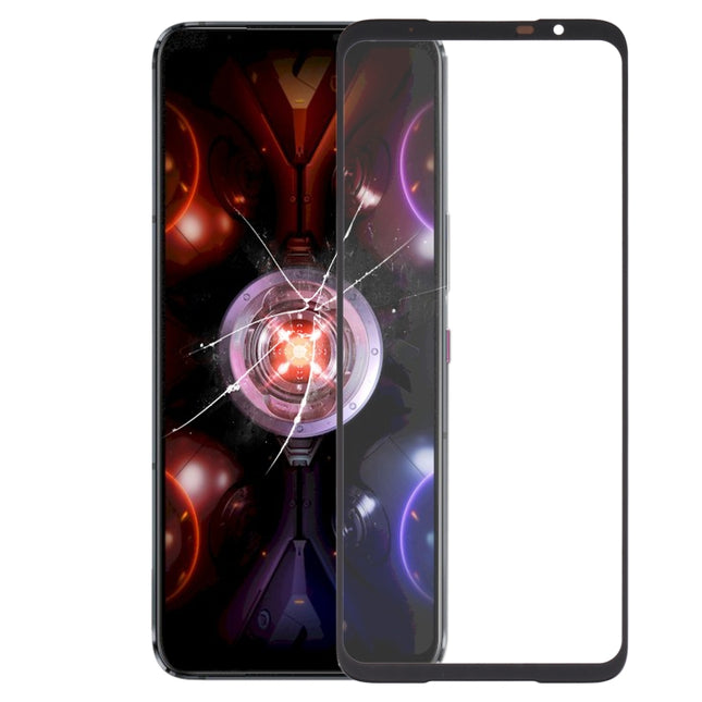 For Asus ROG Phone 5S / 5S Pro ZS676KS Front Screen Outer Glass Lens with OCA Optically Clear Adhesive