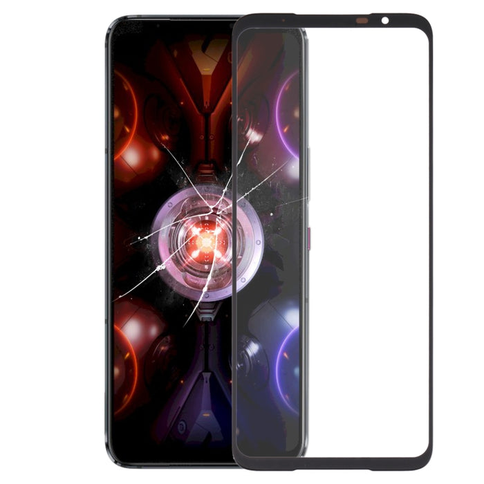 For Asus ROG Phone 5S / 5S Pro ZS676KS Front Screen Outer Glass Lens with OCA Optically Clear Adhesive, For Asus ROG Phone 5S / 5S Pro