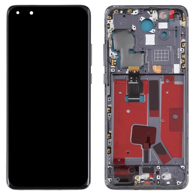 Original LCD Screen For Huawei P40 Pro Digitizer Full Assembly with Frame, For Huawei P40 Pro