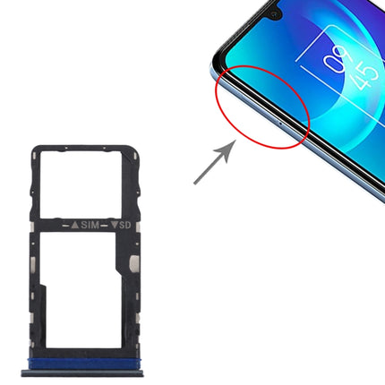 Für TCL 30 / 30+ / 30 5G Original-SIM-Kartenfach + Micro-SD-Kartenfach, für TCL 30 / 30+ / 30 5G