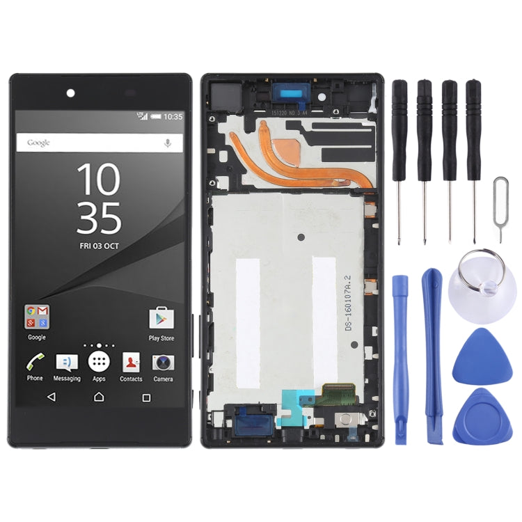 Original LCD Screen For Sony Xperia Z5 Premium E6853 Digitizer Full Assembly with Frame