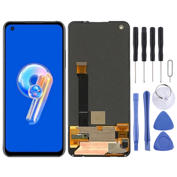 Super AMOLED LCD Screen For Asus Zenfone 9 AI2202-1A006EU AI2202 With Digitizer Full Assembly, For Asus Zenfone 9