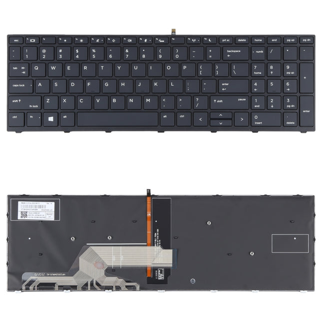 For HP Probook 450 G5 455 G5 470 G5 650 G4 650 G5 US Version Keyboard with Backlight