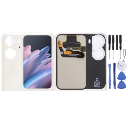 Original LCD Secondary Screen for OPPO Find N2 Flip With Digitizer Full Assembly, For OPPO Find N2 Flip(Secondary Screen), For OPPO Find N2 Flip (Black), For OPPO Find N2 Flip (Purple)