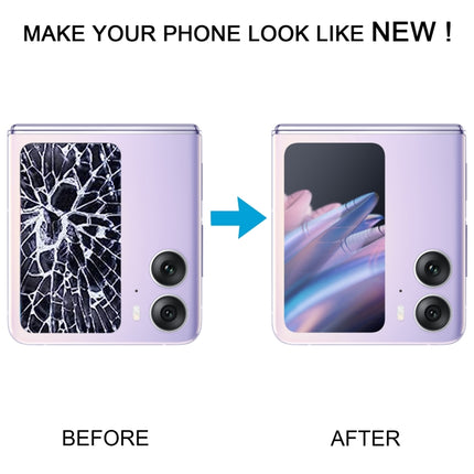 Original LCD Secondary Screen for OPPO Find N2 Flip With Digitizer Full Assembly, For OPPO Find N2 Flip(Secondary Screen), For OPPO Find N2 Flip (Black), For OPPO Find N2 Flip (Purple)