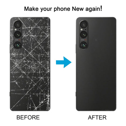 For Sony Xperia 1 V Original Battery Back Cover with Camera Lens Cover, For Sony Xperia 1 V(with Camera Lens Frame), For Sony Xperia 1 V(with Camera Lens)