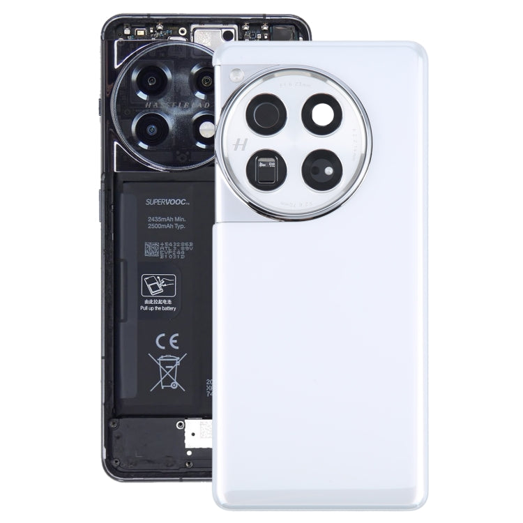 For OnePlus 12 PJD110 CPH2573 CPH2581 Original Glass Battery Back Cover with Camera Lens