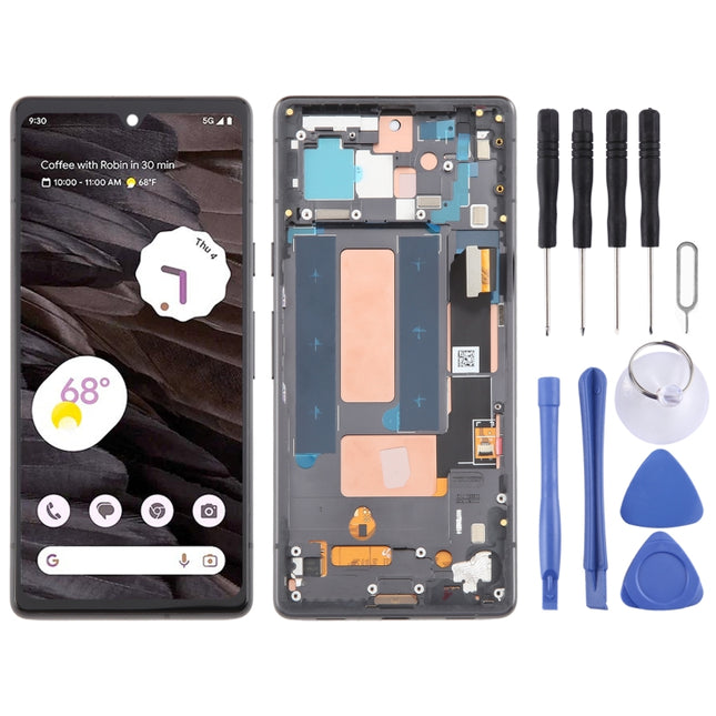 For Google Pixel 7A G82U8 OLED LCD Screen Digitizer Full Assembly with Frame, For Google Pixel 7A