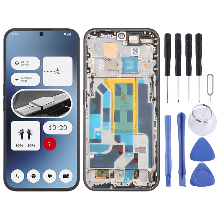 For Nothing Phone (2A) A142 5G Original AMOLED LCD Screen Digitizer Full Assembly with Frame