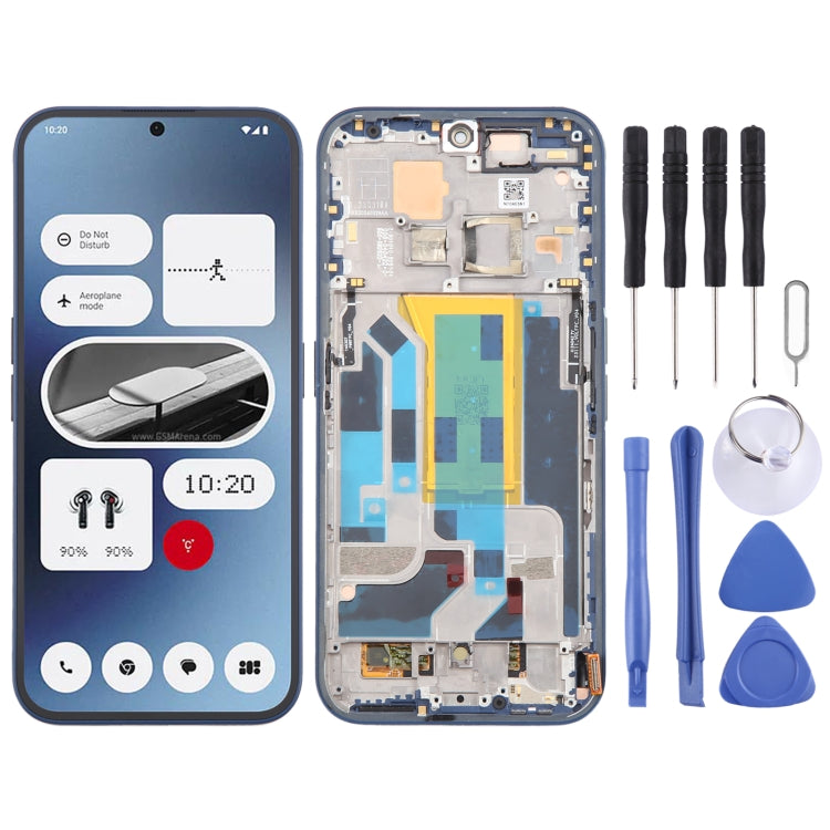 For Nothing Phone (2A) A142 5G Original AMOLED LCD Screen Digitizer Full Assembly with Frame