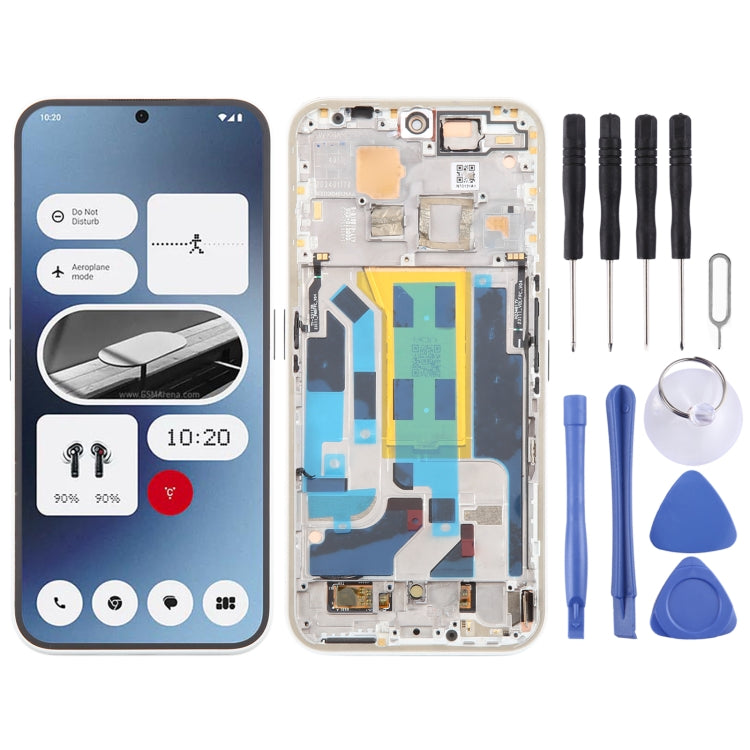 For Nothing Phone (2A) A142 5G Original AMOLED LCD Screen Digitizer Full Assembly with Frame