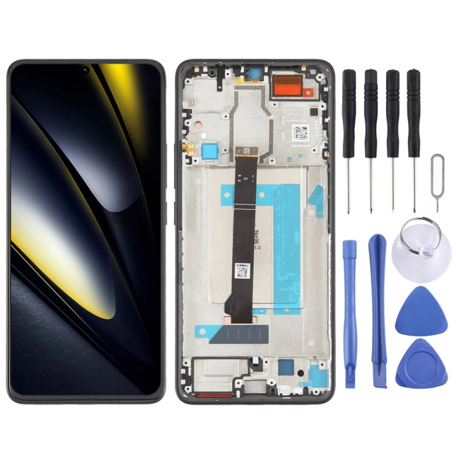For Xiaomi Poco F6 Original LCD Screen Digitizer Full Assembly with Frame