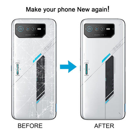 For Asus ROG Phone 6 AI2201-C AI2201-F Glass Battery Back Cover with NFC/Light Cable, For Asus ROG Phone 6(with NFC/Light Cable)