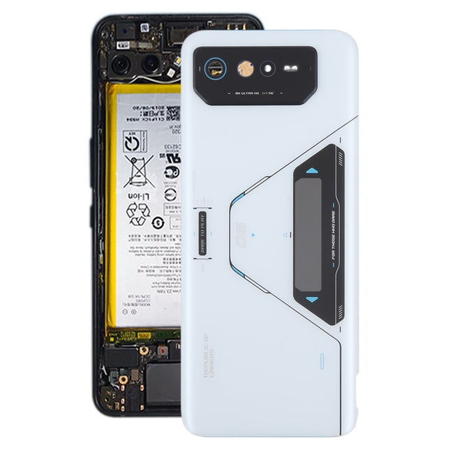 For Asus ROG Phone 6 Pro AI2201-D Glass Battery Back Cover with NFC/LCD
