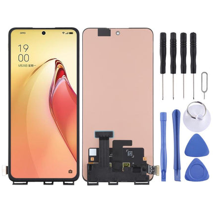 For OPPO Reno8 Pro 5G CPH2357 Original AMOLED Material LCD Screen with Digitizer Full Assembly, For OPPO Reno8 Pro 5G(Original)