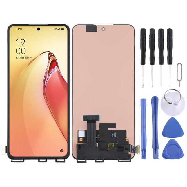 For OPPO Reno8 Pro 5G CPH2357 Original AMOLED Material LCD Screen with Digitizer Full Assembly, For OPPO Reno8 Pro 5G(Original)