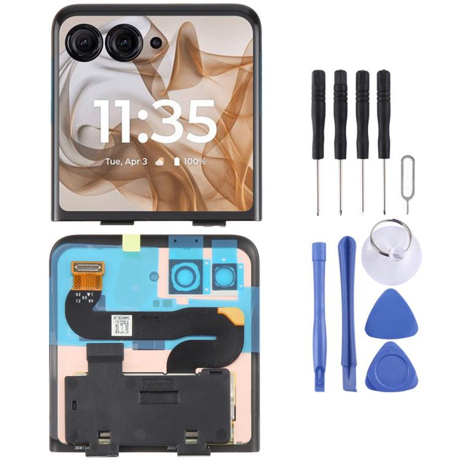 For Motorola Razr 50 Original Secondary LCD Screen with Digitizer Full Assembly, For Motorola Razr 50 (Original)